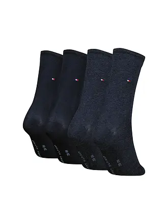 TOMMY HILFIGER | Chaussettes lot de 4 Noir | blau